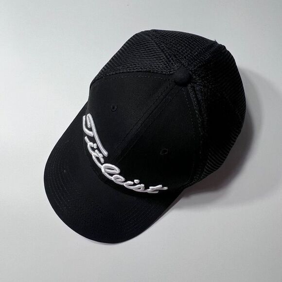 Titleist FJ FootJoy Tour Elite Troy Fit Hat Medium-Large Black Mesh Back - Picture 3 of 8